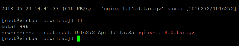/usr/local/download目录下刚下载好的nginx压缩包